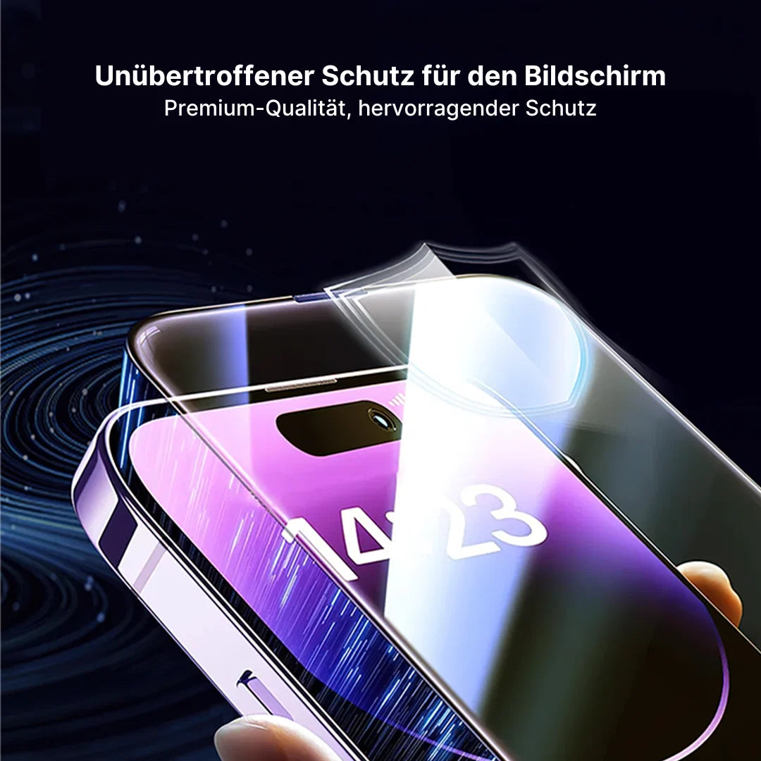 KAVENIQ 3-in-1 Panzerglas – Rundumschutz mit automatischem Applikator