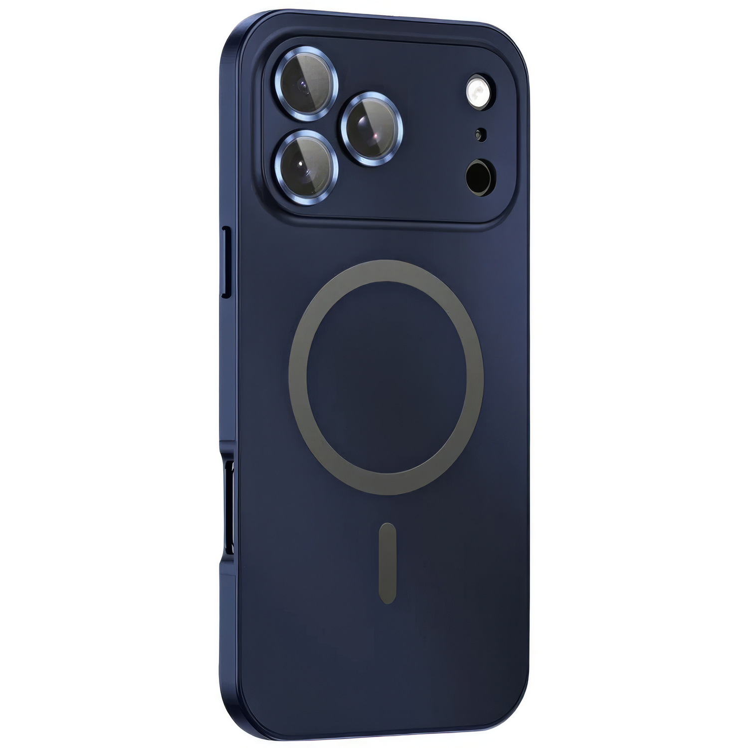 KAVENIQ ARC blaue Metallhülle für iPhone mit Kameraschutz
