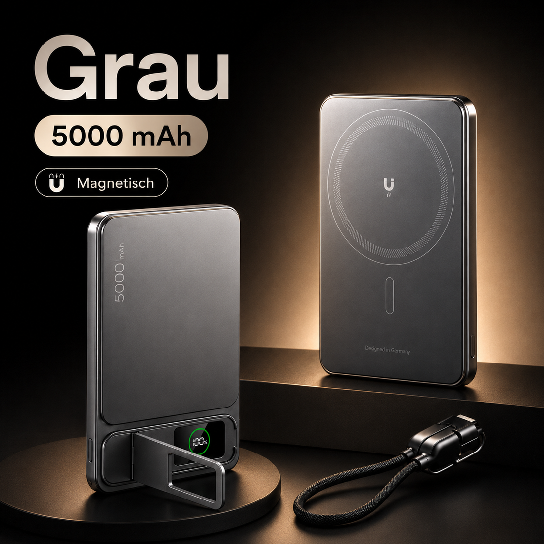 KAVENIQ 3-in-1 Magnetic Power Bank