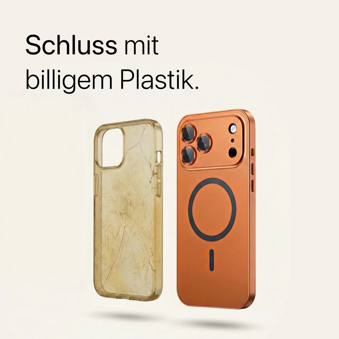 Premium-Metallhülle für iPhone mit Kameraschutz